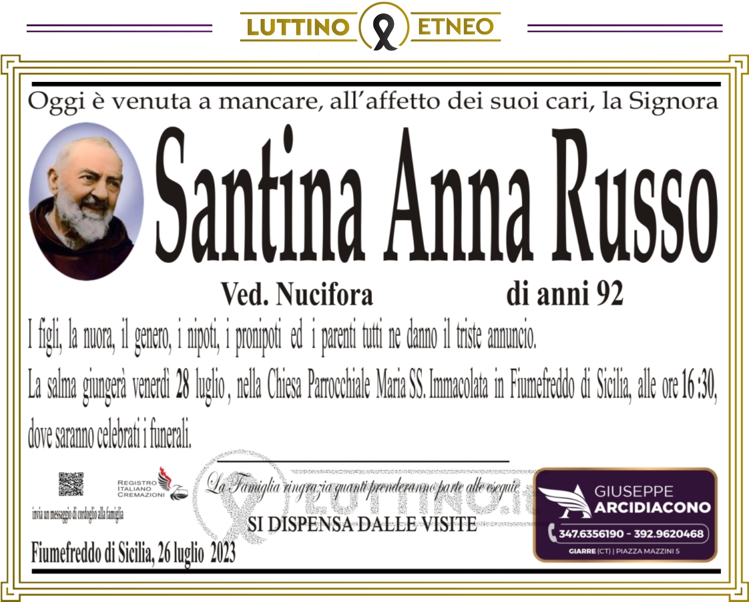 Santina Anna  Russo